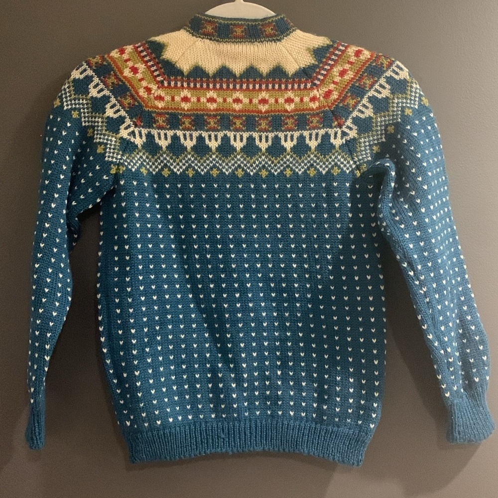 Vintage Viking knit abstract pattern size 9/10 years - Picture 3 of 3